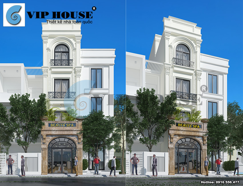 Nét đẹp cuốn hút của mẫu thiết kế nhà phố tân cổ điển 4 tầng tại Hà Nội